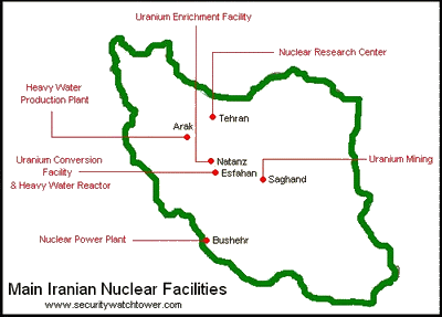 Infraestructuras nucleares en Irán