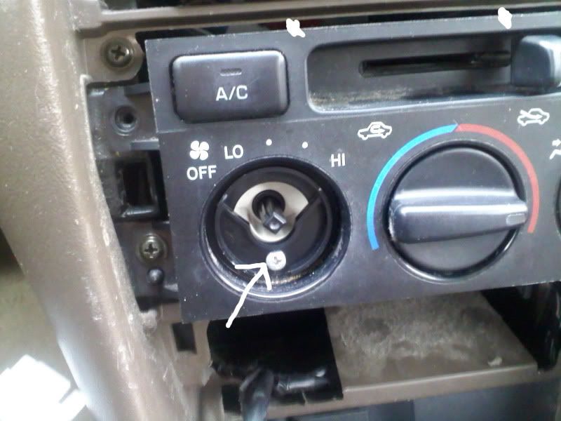 1992 Toyota camry climate control knobs
