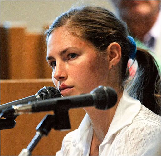 amanda knox trial evidence. statements at Knox#39;s trial