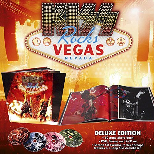 KISS Rocks Vegas (Amazon Exclusive) [Blu-ray] *This Deluxe Edition includes the concert on DVD, Blu-ray & CD. The Blu-ray and DVD also includes a KISS acoustic performance as a bonus feature. It also includes an exclusive bonus CD featuring KISS playing acoustically.
