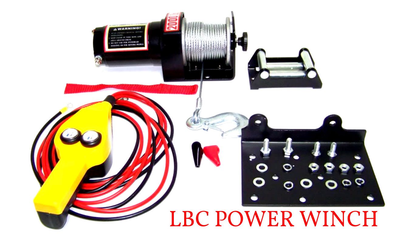 12 V 2000LB Cap. Power Cable Winch Kit truck trailer Boat with Remote