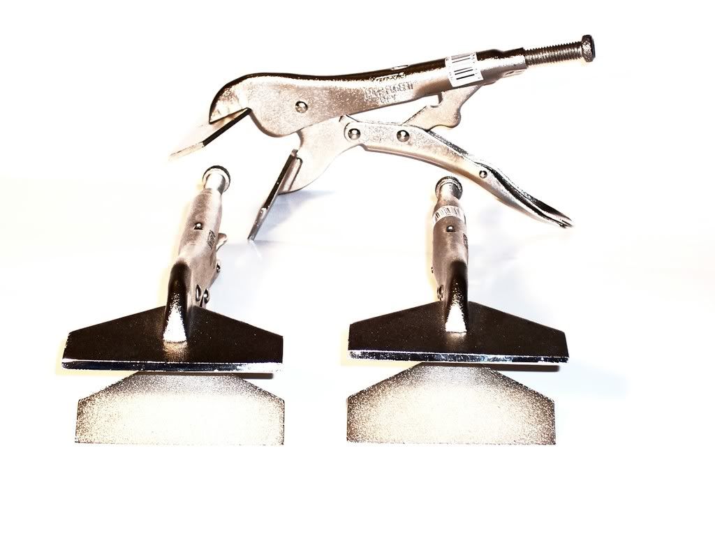 3 NEW 9" SHEET METAL LOCKING CLAMP FLAT BILL HAND WELDING CLAMPS TOOLS