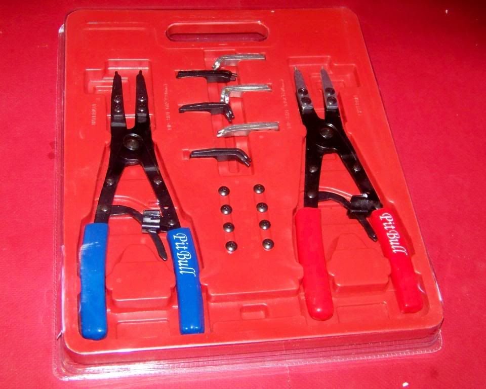 2 PC.10" H D RATCHET TYPE CIRCLIP REMOVER INSTALLER SNAP RING PLIERS