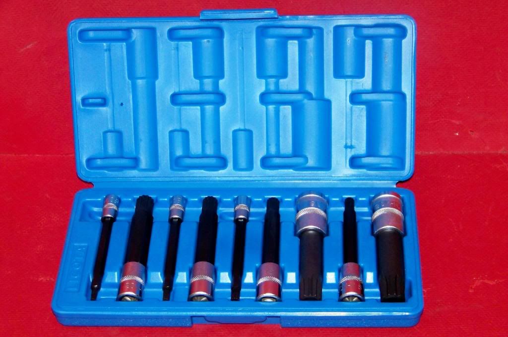 9 PC XZN TRIPLE SQUARE SPLINE BIT SOCKET 12 POINTS eBay