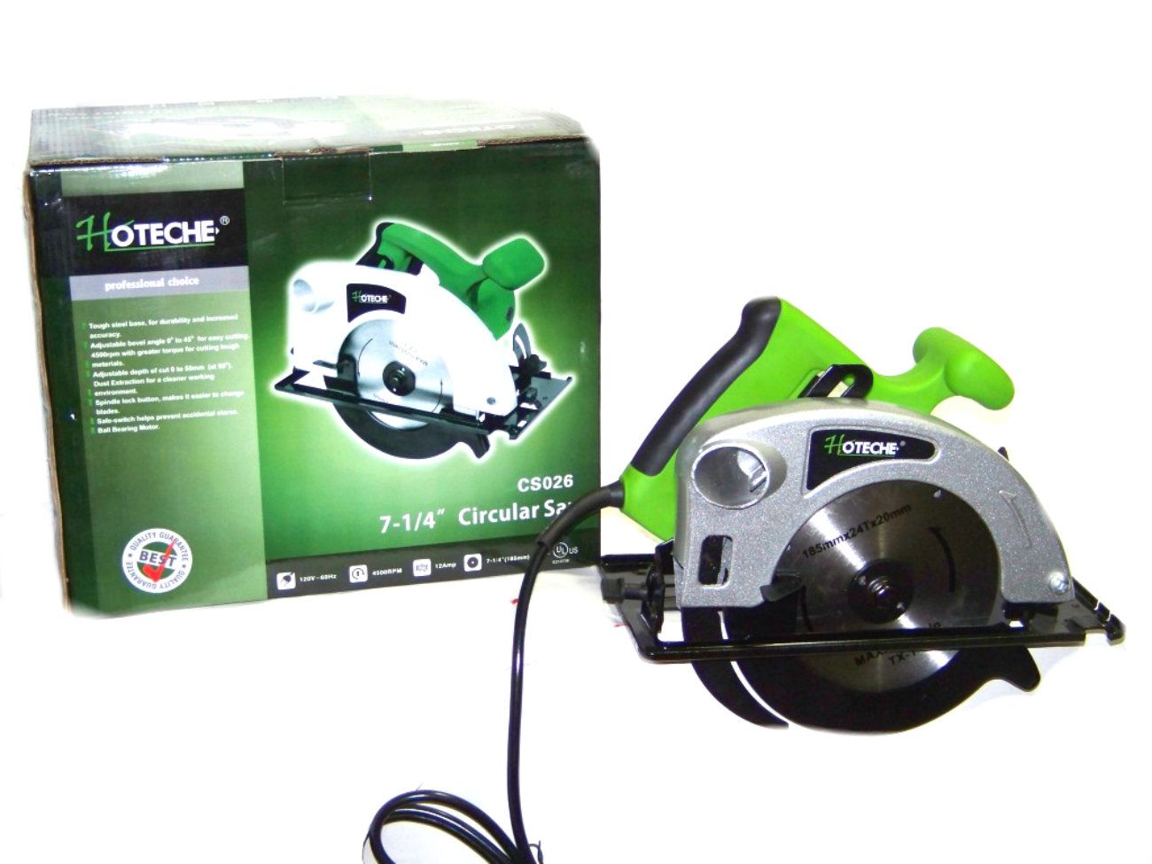 NEW 7-1/4" ELECTRIC CIRCULAR SAW 4500 RPM CORDED WOOD CUTTER POWER