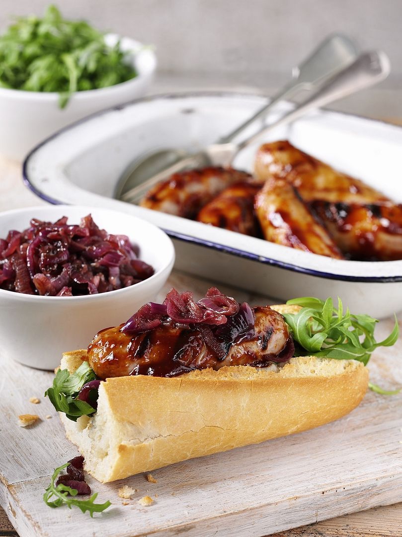 photo Sticky BBQ Sausages_zps3ryqim3n.jpg