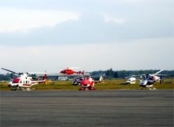 hundreds of choppers at SIM airport