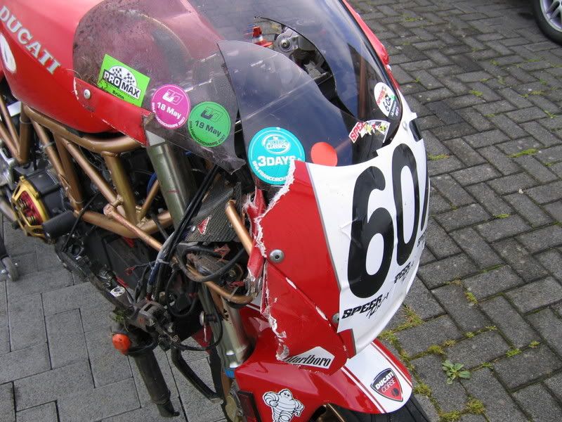 Bent frame, broken cases caused by frame sliders Ducati.ms The Ultimate Ducati Forum