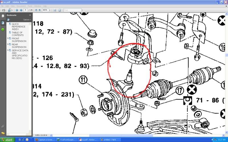 Nissan primera upper ball joint #6