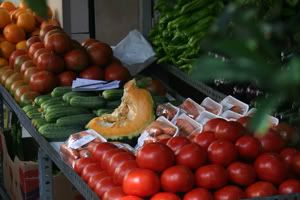 Veg galore, near Plaza Bib-Rambla.