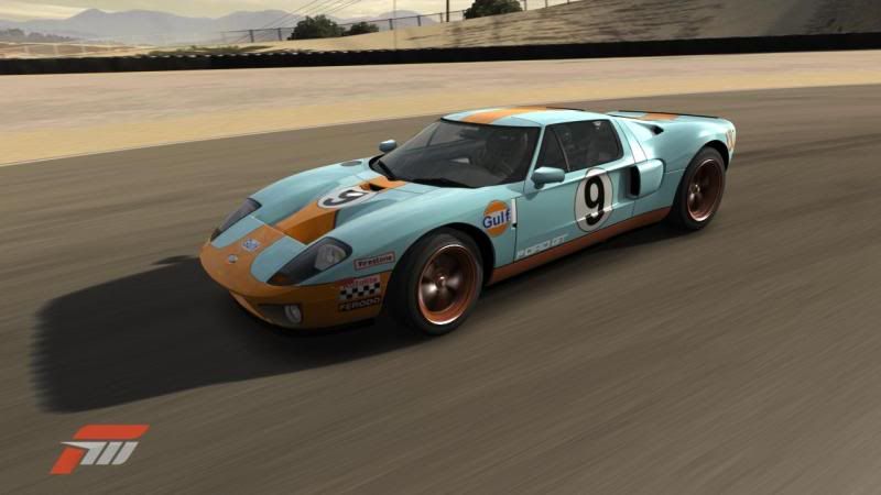 2005 Gulf Oil Ford GT 5000 CR. 1970 #3 Sunray DX Corvette ZR1 5000 CR