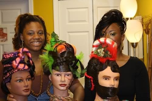 Maybe these hairstyles are for Halloween. SEE THE VIDEO