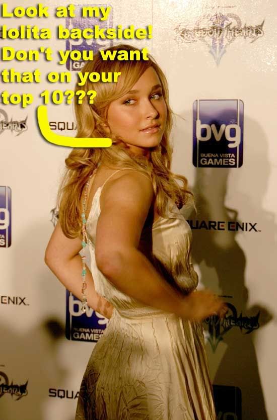 Hayden Panettiere campaigns her jailbait ass for Bastardly Sexiest Women