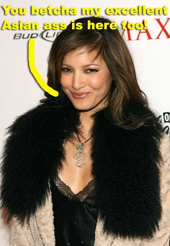 Kelly Hu was at Maxim 100th Issue Party in Las Vegas too