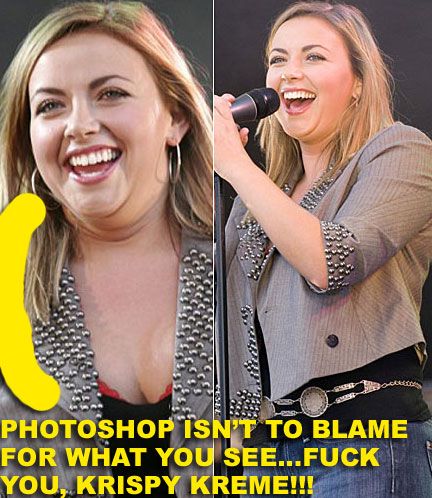 On second thought Charlotte Church's fat ass might be better than looking
