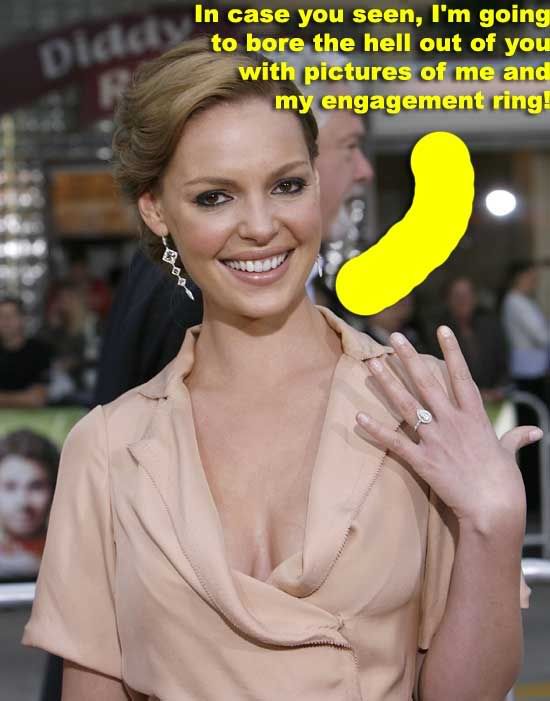 Note To Katherine Heigl We Don't Care About Your Engagement Ring