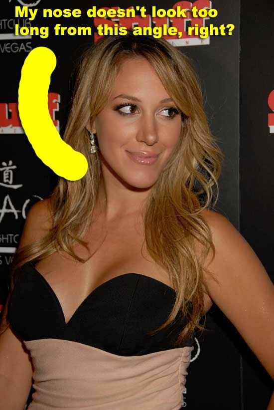 Haylie Duff averts attention from nose