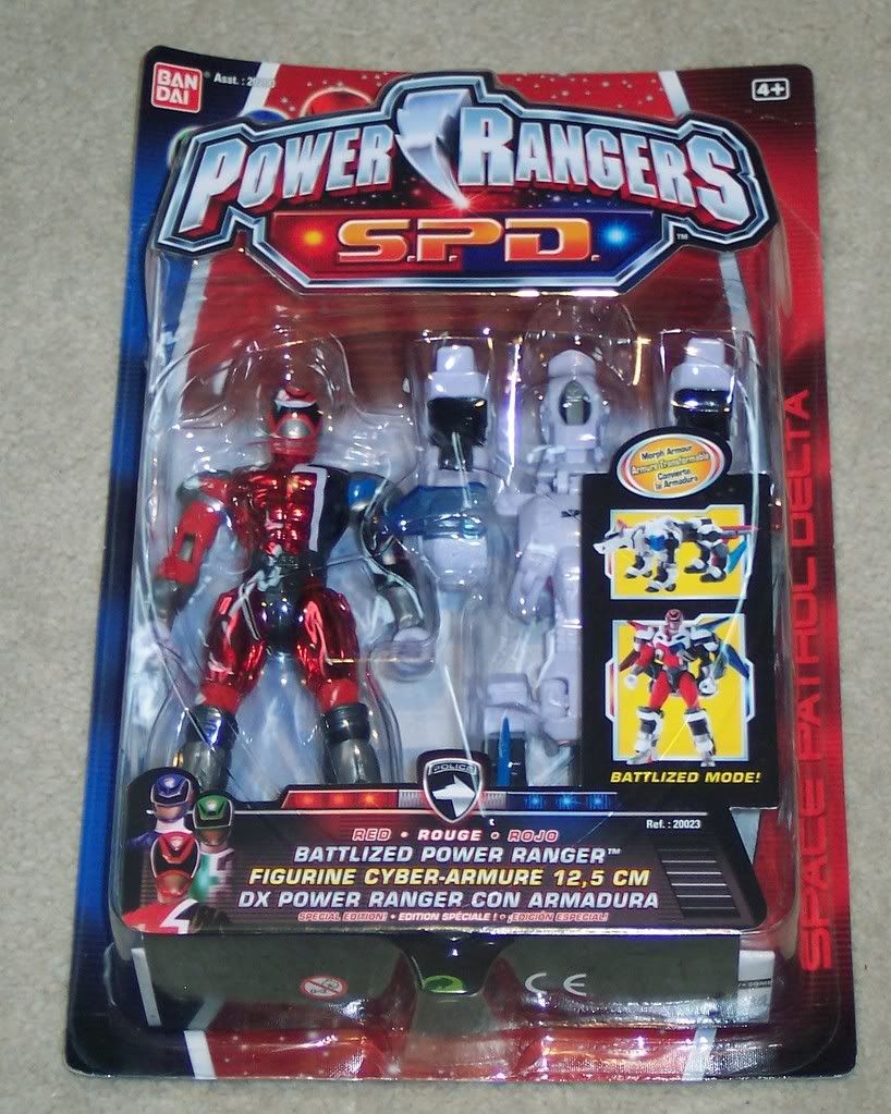power rangers spd red ranger toy