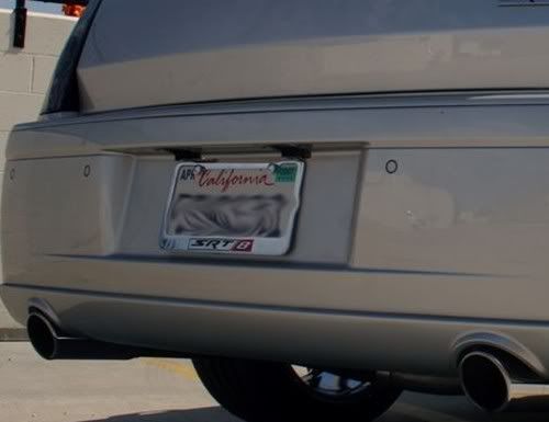 Chrysler 300 srt8 license plate frame