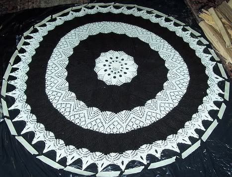 Pin Blocking Shawl