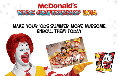 McDonald's Kiddie Crew Workshop 2014