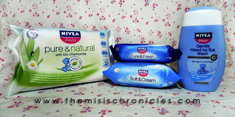 Nivea Baby wipes and baby wash