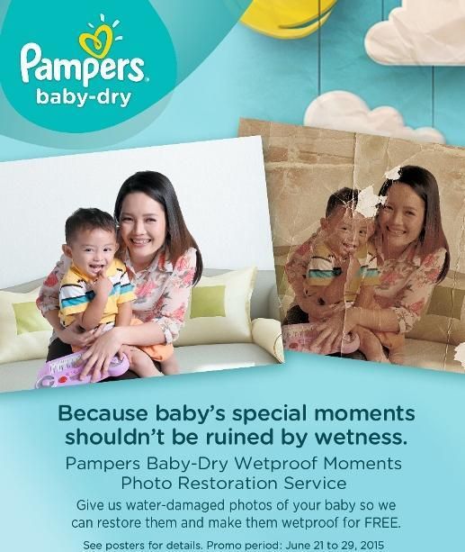 Pampers Baby Dry Wetproof Milestones Photo Restoration Service 