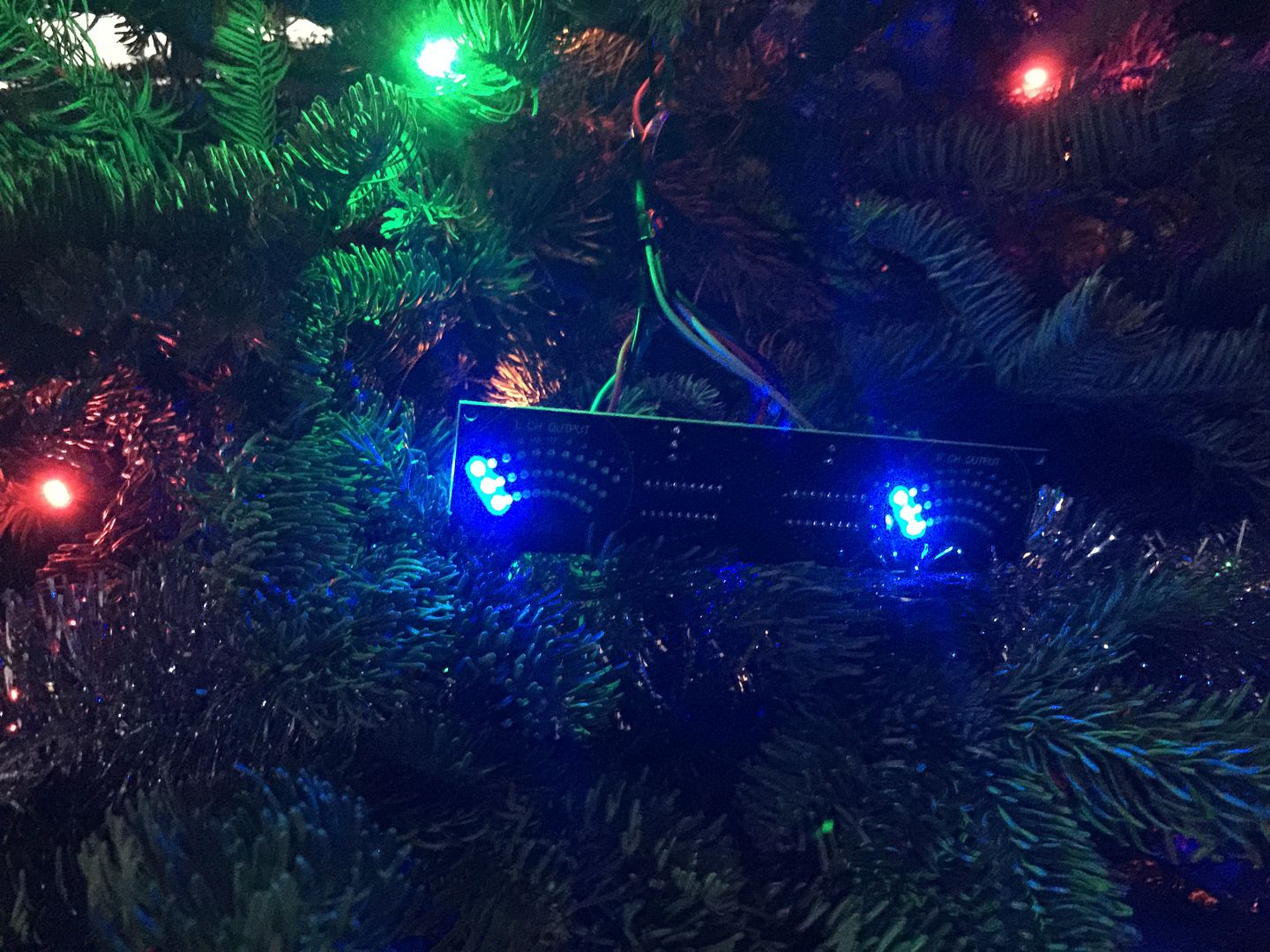 My Christmas Tree Sound system - Complete with SMD VU-Din