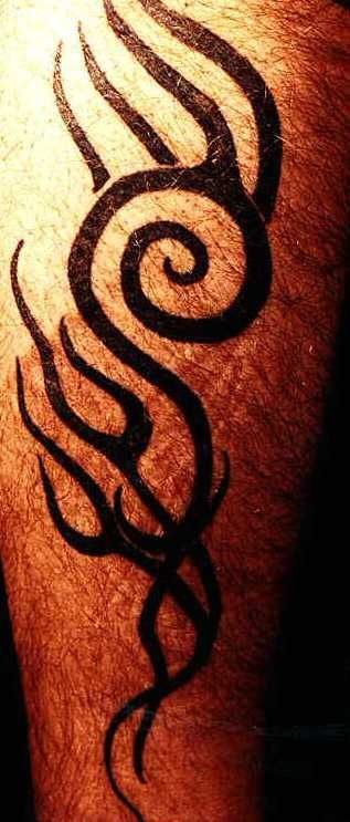 left tribal tattoo placement R1