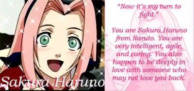 Sakura from Naruto is the pink-haired girl that suits me best apparently