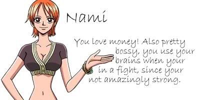 Nami is the Straw Hat Pirate I'm most like~