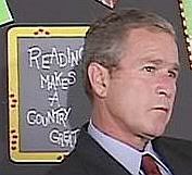 Bush thinking of his Pet Goat.