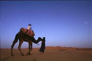 Arab and his camel. Source:Unknown.
