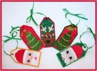 Reusable Embroidered Gift Tags