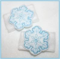 Snowflake Cool Clippies  <br><b>50% off the pair</b>