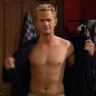 NPH taking off his shirt