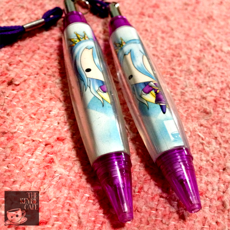 Purple keybie pens