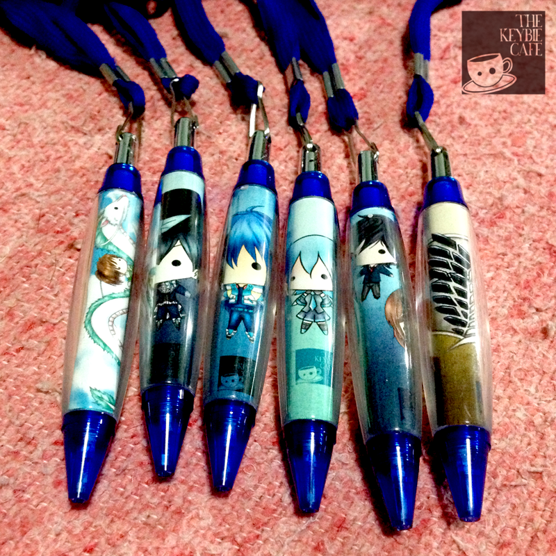 Blue keybie pens