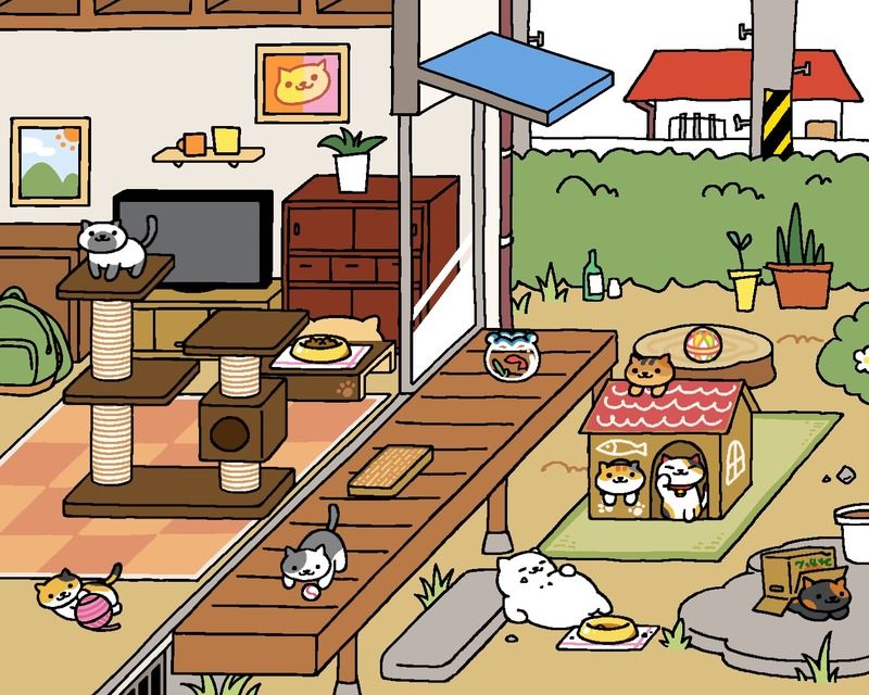 Neko Atsume: look at all these cats!