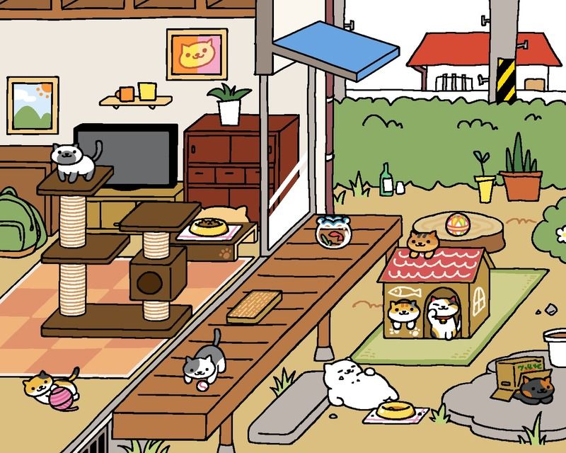 Neko Atsume' is the addicting app where you feed cats