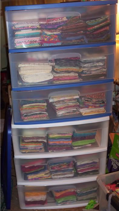 Organizing fabric stash