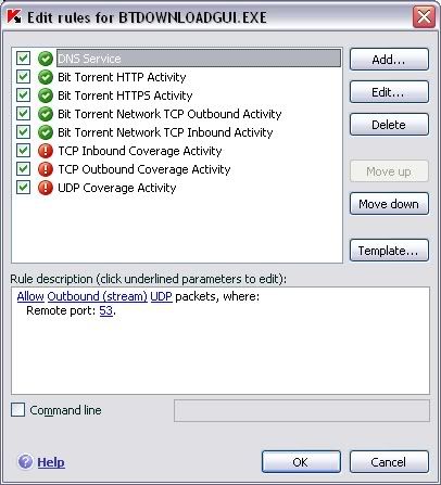 It's more specified to the ports, but I don't know how to modify all the port setting for the application.