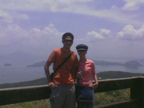 me and dale overlooking the taal