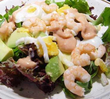 Prawn avocado salad