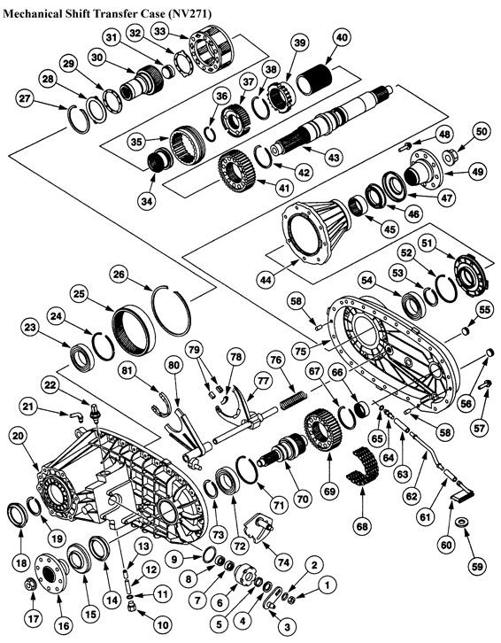 NV 271 T-Case Tail-Housing Slop - Diesel Forum - TheDieselStop.com