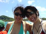 Marielle and me on the boat