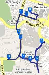 Philstar.com Celebrity Run 10K Route