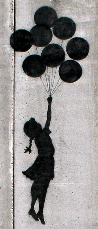 banksy graffiti ballon. and i Banksy+alloon+girl