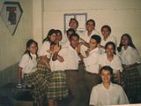 Karina, Leyli, Lorena, Cipi, Marito, Sabrina, Irene, Maricela, Mónica, Artiga, Mosca y Karla