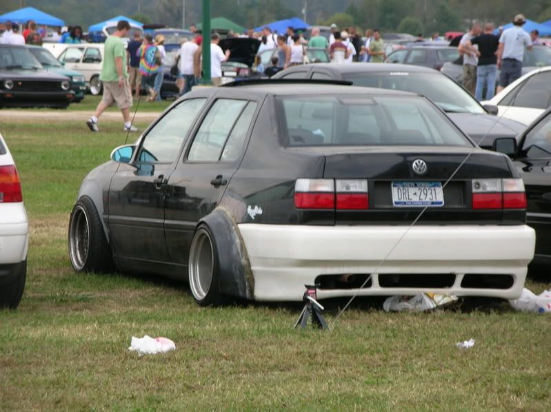 He's running either 11's or 105's on his mk3 jetta and can tell you what